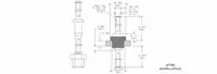 1175-493-08819 PTFE Insulated Feed Thru (Double Turret/Double Turret) Terminal
